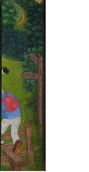 door with cow