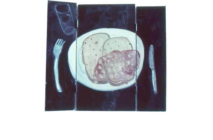 before a frugal repast