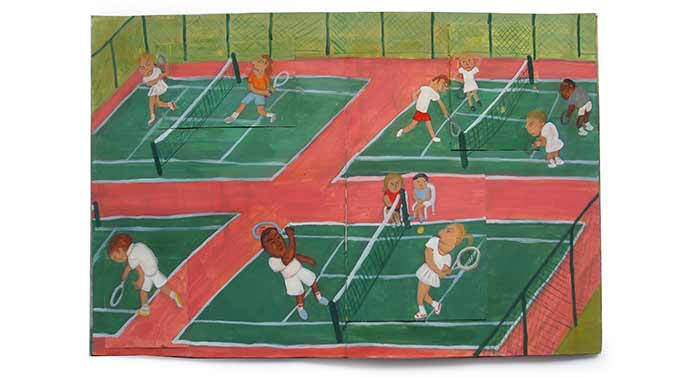 tennis courts