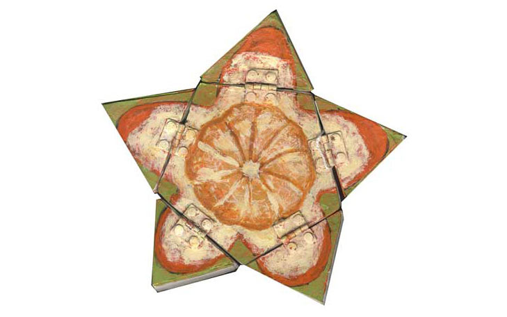 peeled open  Satsuma by Jiro Osuga